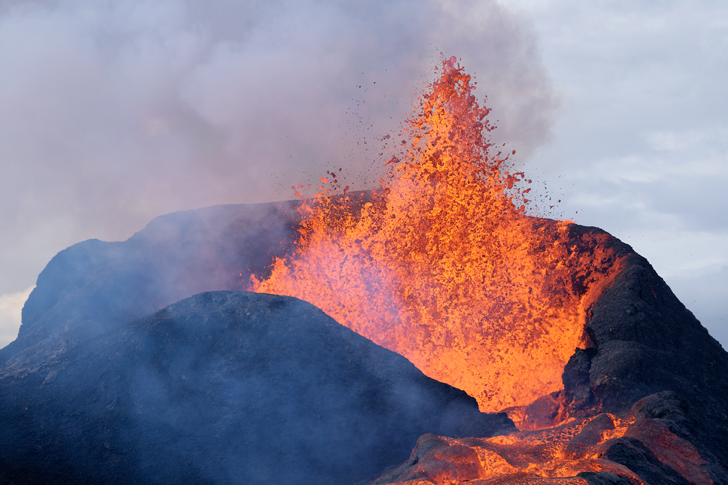 Eruption volcanique de fagradalsfjall