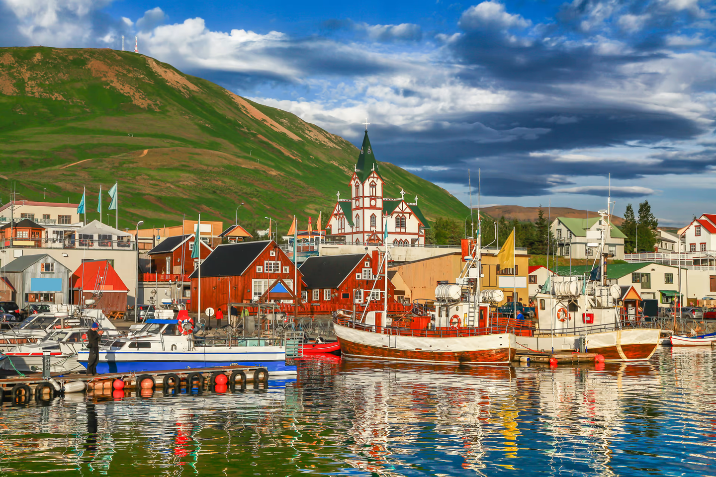 Le port d'Húsavík